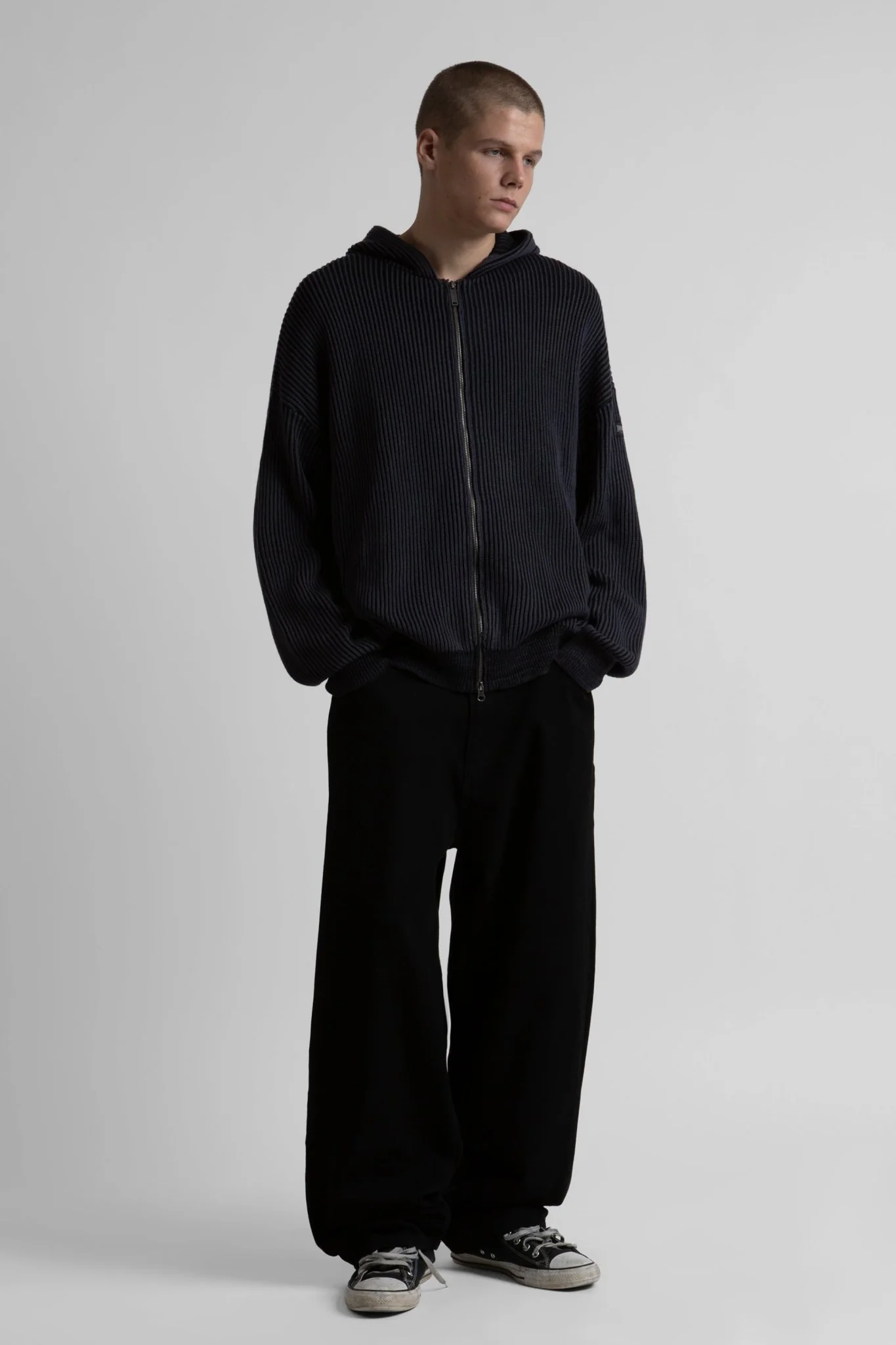 WASTED PARIS WASTED PARIS pusher knit zip hoodie