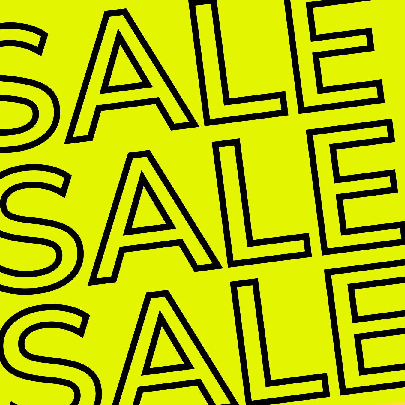 Shop sale