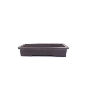 Bonsai pot ongeglazuurd rechthoekig voor groepsbeplanting 27cm