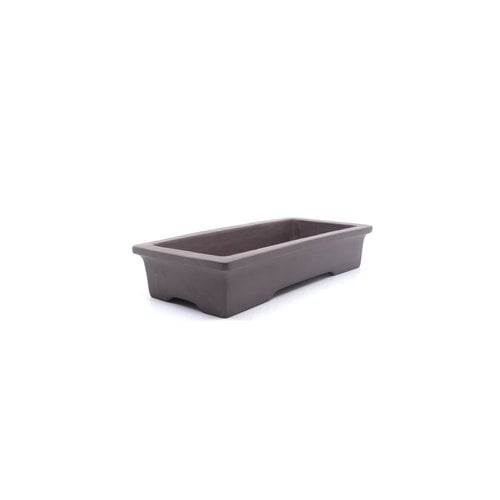 Bonsai pot ongeglazuurd rechthoekig voor groepsbeplanting 27cm