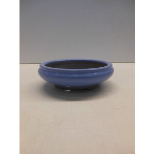 Bonsai pot light blue round 15cm Bonsai pot light blue round 15cm