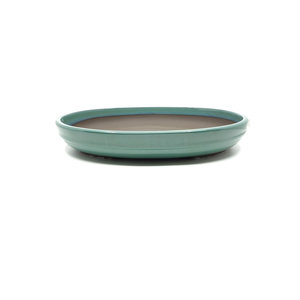 Bonsai pot green oval 40cm