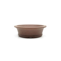 Bonsai pot ongeglazuurd rond 23cm