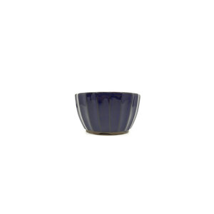 Shohin Bonsai Pot donker blauw chrysanten 10cm