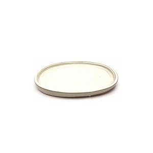 Bonsai plate oval creme 27cm