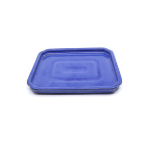 Bonsai plate rectangle blue 30cm