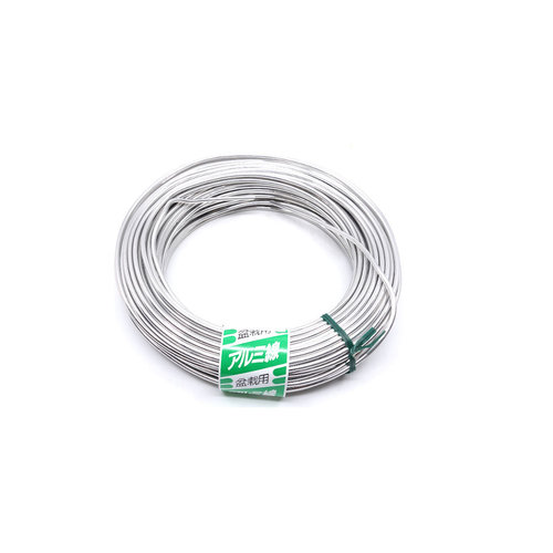 Bonsai aluminum wire silver 500 gram 5.0mm