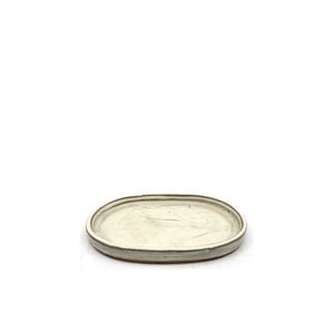 Bonsai plate oval creme 22cm