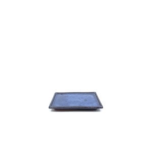 Bonsai onderschotel rechthoek blauw 18cm