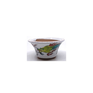 Bonsai pot hand painted pot dragon 15cm