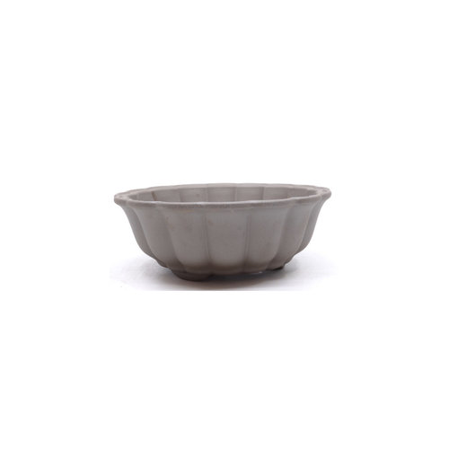 Bonsai pot unglazed lotus round 18cm