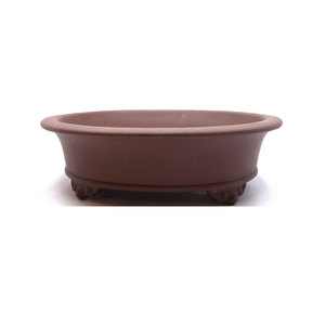 Bonsai pot unglazed oval 36cm
