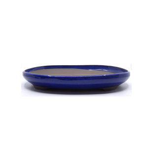 Bonsai pot blue oval 37cm