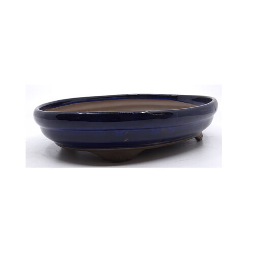 Bonsai pot blauw ovaal 32cm