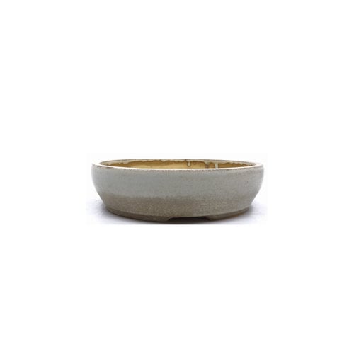 Bonsai pot 'Kai Sperling' creme matte rond 20cm