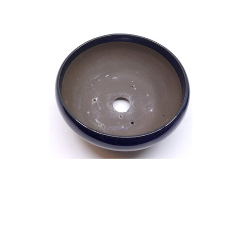 Bonsai pot blue round 24cm