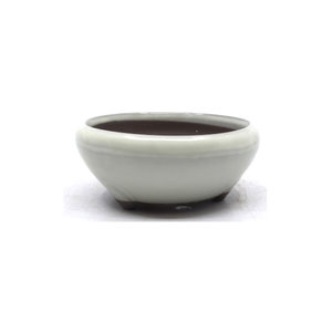 Bonsai pot creme round 24cm