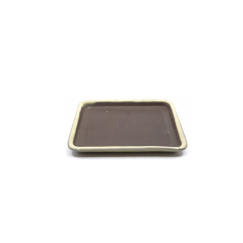 Bonsai pot creme rectangle 16cm - set