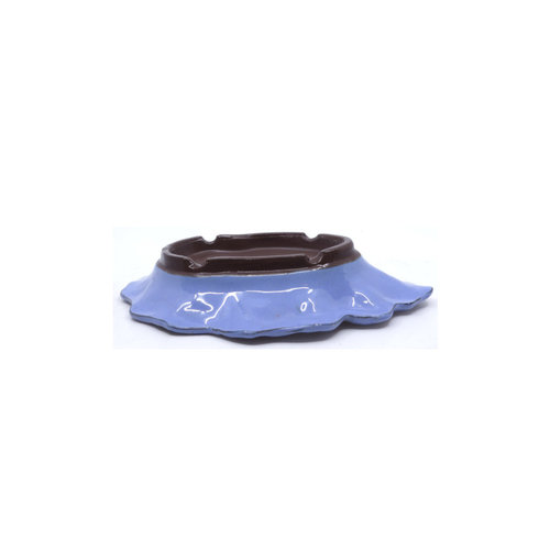 Bonsai pot blue oval 26cm