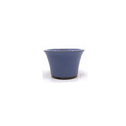 Bonsai pot semi-cascade rond licht blauw 12cm