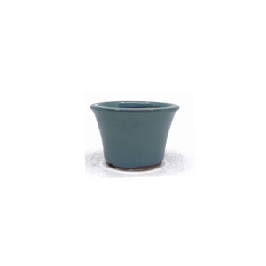 Bonsai pot semi-cascade rond groen 12cm