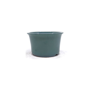 Bonsai pot semi-cascade rond groen 16cm