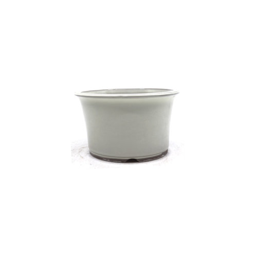 Bonsai pot semi-cascade round creme 16cm