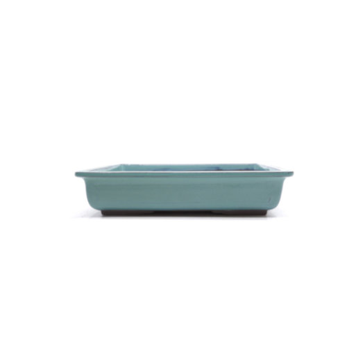 Bonsai pot green rectangular 36cm