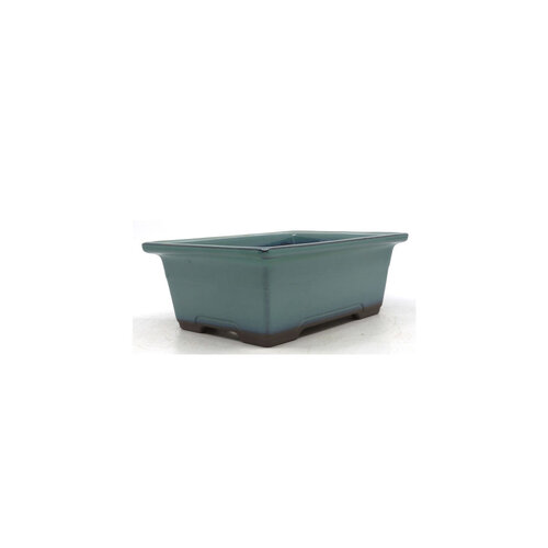 Bonsai pot groen rechthoekig 18cm