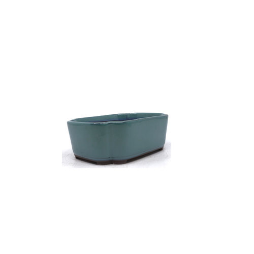 Bonsai pot green lotus 18cm