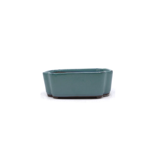 Bonsai pot green lotus 18cm