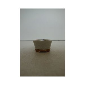Mame bonsai pot 'Rene Lecocq' creme round 5cm