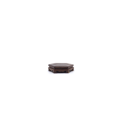 Shohin shohin table hexagon dark brown 11cm