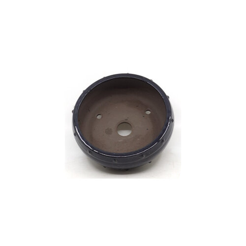 Bonsai pot black drum round 14cm