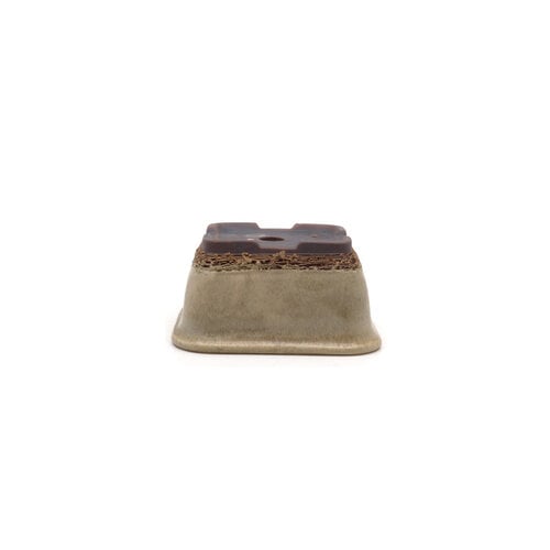 Bonsai pot beige rectangle 12cm - set