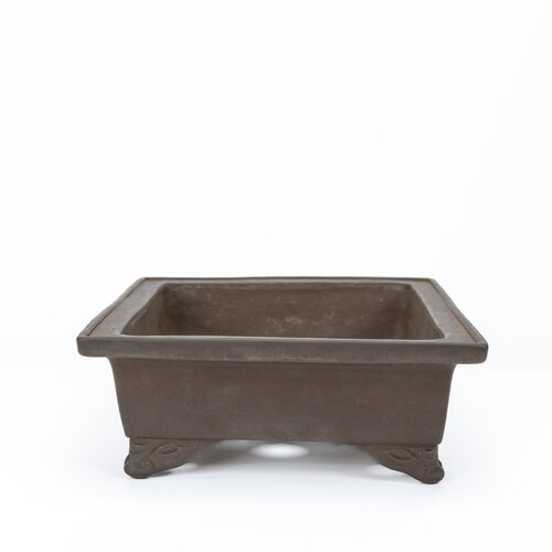 Bonsai pot Yamaaki pre-owned unglazed rectangle 29.5cm