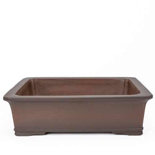 Bonsai pot unglazed rectangle mokko 34.5cm