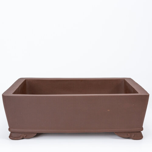 Bonsai pot unglazed rectangle mokko 35cm