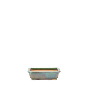 Bonsai pot green mokko 17cm