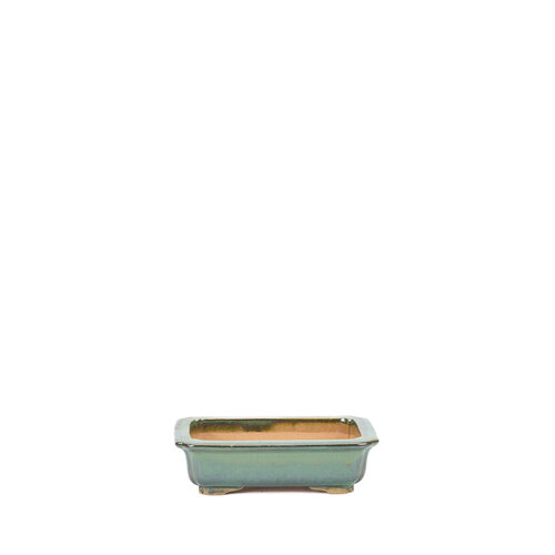 Bonsai pot green mokko 17cm Bonsai pot green mokko 17cm
