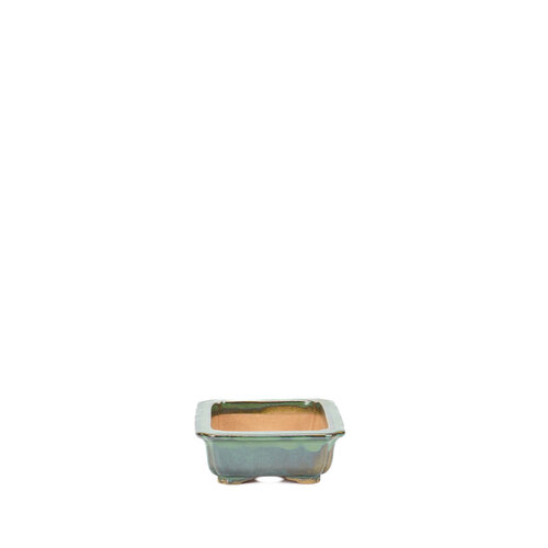Bonsai pot green mokko 17cm Bonsai pot green mokko 17cm