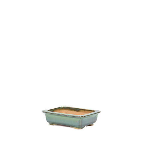 Bonsai pot green mokko 17cm Bonsai pot green mokko 17cm