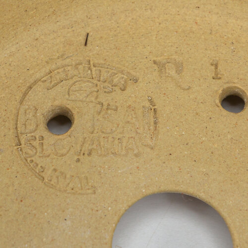 Bonsai pot brown matte round 11.3cm