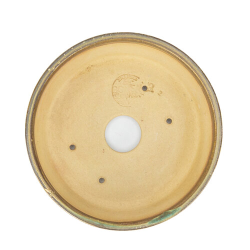 Bonsai pot brown matte round 13cm