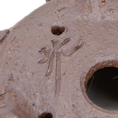 Shohin bonsai pot ongeglazuurd trommel rond 10cm