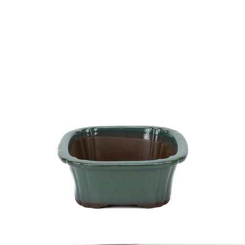 Bonsai pot donker groen mokko 22cm