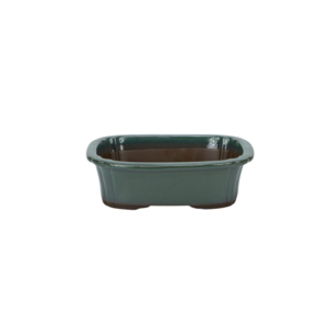 Bonsai pot dark green mokko 22cm
