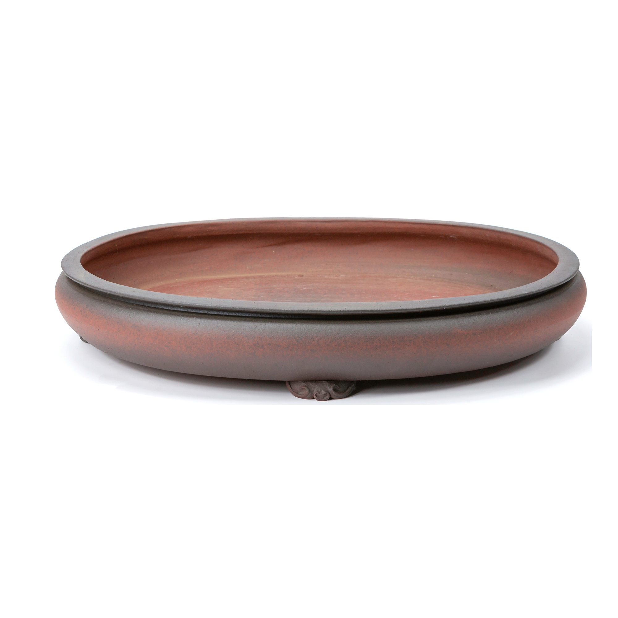 Soucoupe Incluse Bol  Bonsa Haitang I4 - Gr.5 - 31,5x26x11cm - Cramique  Beige Clair - Avec Soucoupe Pot Bonsa Haitang Beige 31.5x26cm