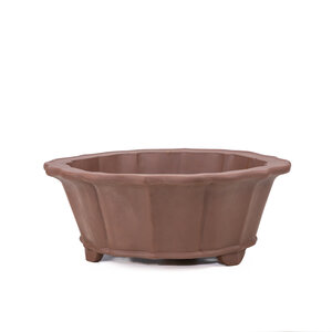 Bonsai pot unglazed chrysanthemum round 36cm