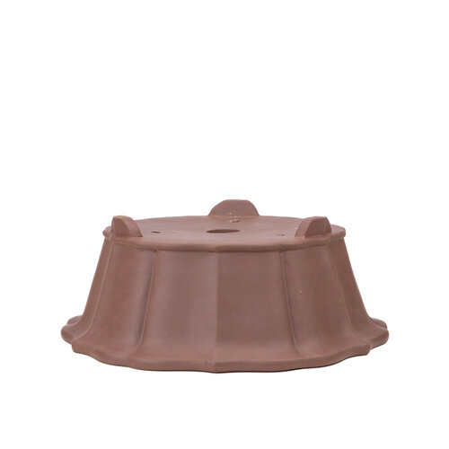 Bonsai pot unglazed chrysanthemum round 36cm